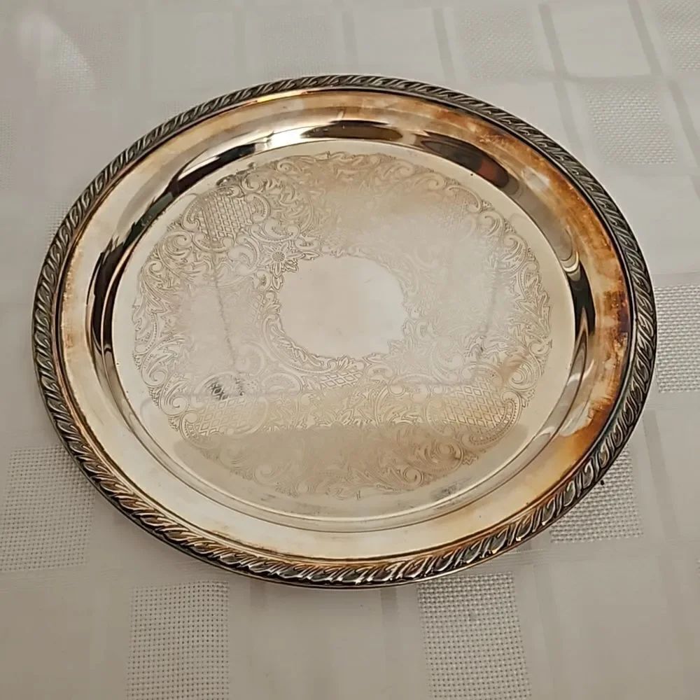 StarβE.PβSteelβSilverβPlatterβ13"-13"